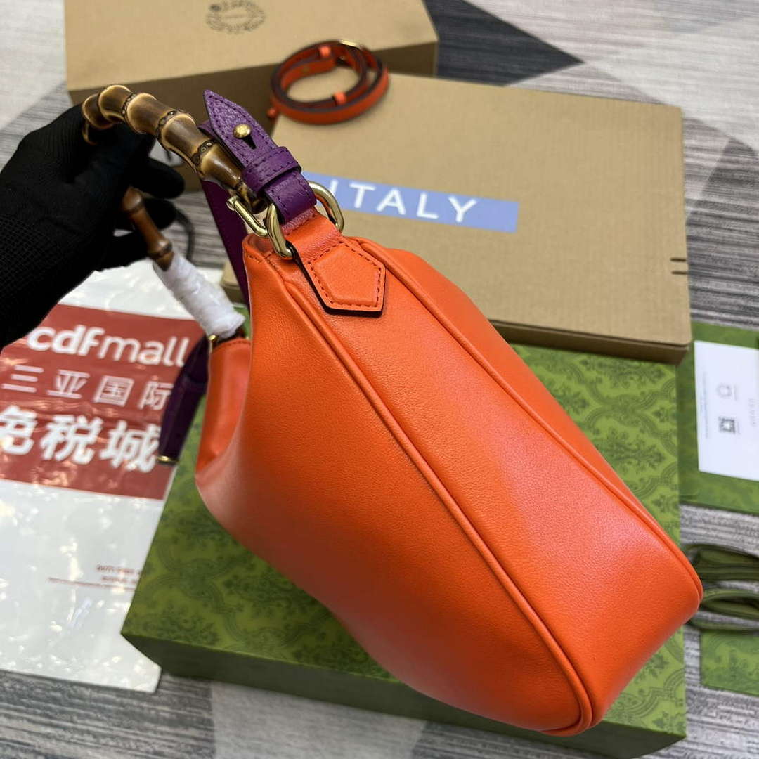Gucci 746124 Gucci Diana Medium Shoulder Bag Orange - Default Title - View 7