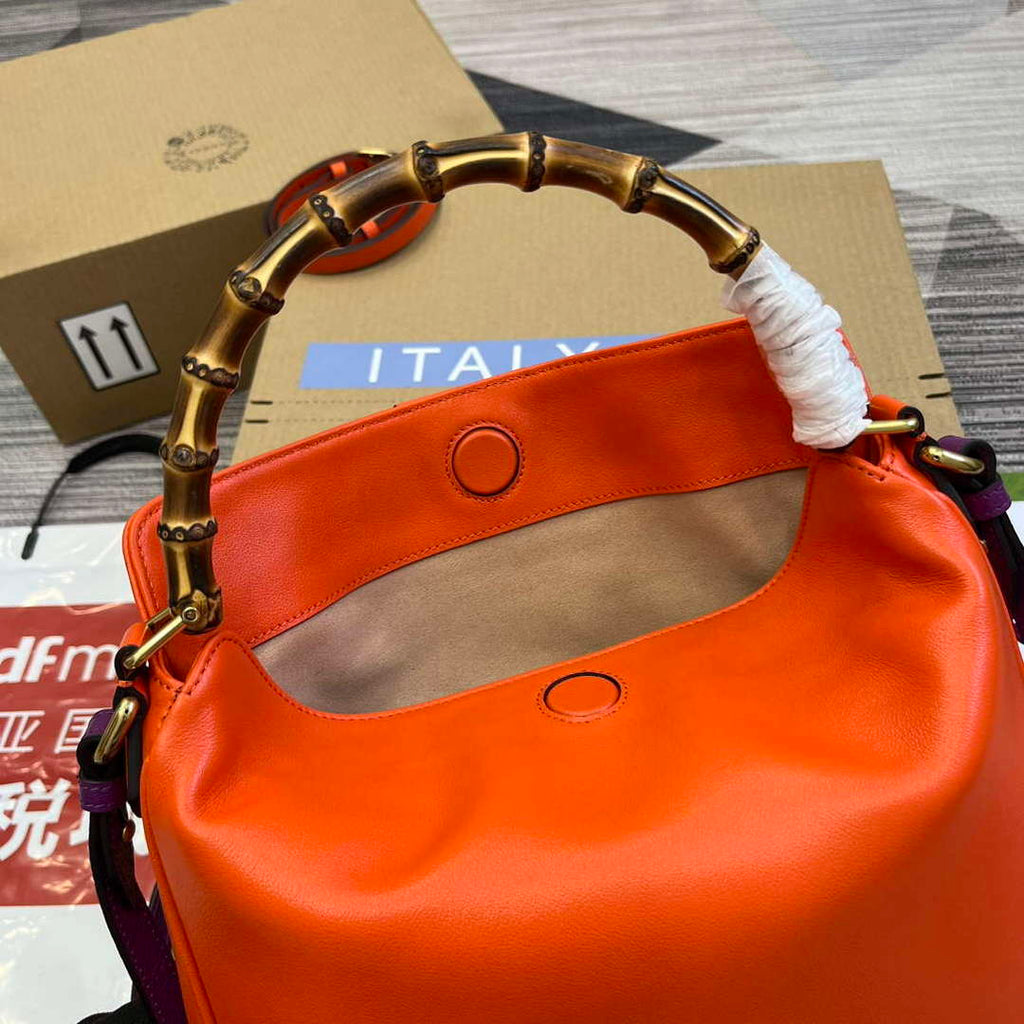 Gucci 746124 Gucci Diana Medium Shoulder Bag Orange