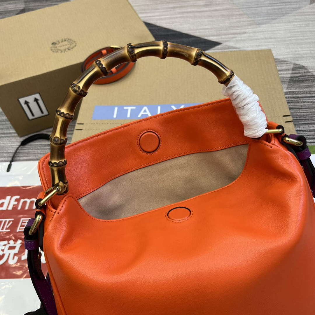 Gucci 746124 Gucci Diana Medium Shoulder Bag Orange - Default Title - View 8