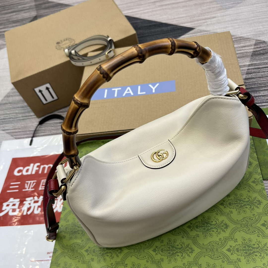 Gucci 746124 Gucci Diana Medium Shoulder Bag White - Default Title - View 7