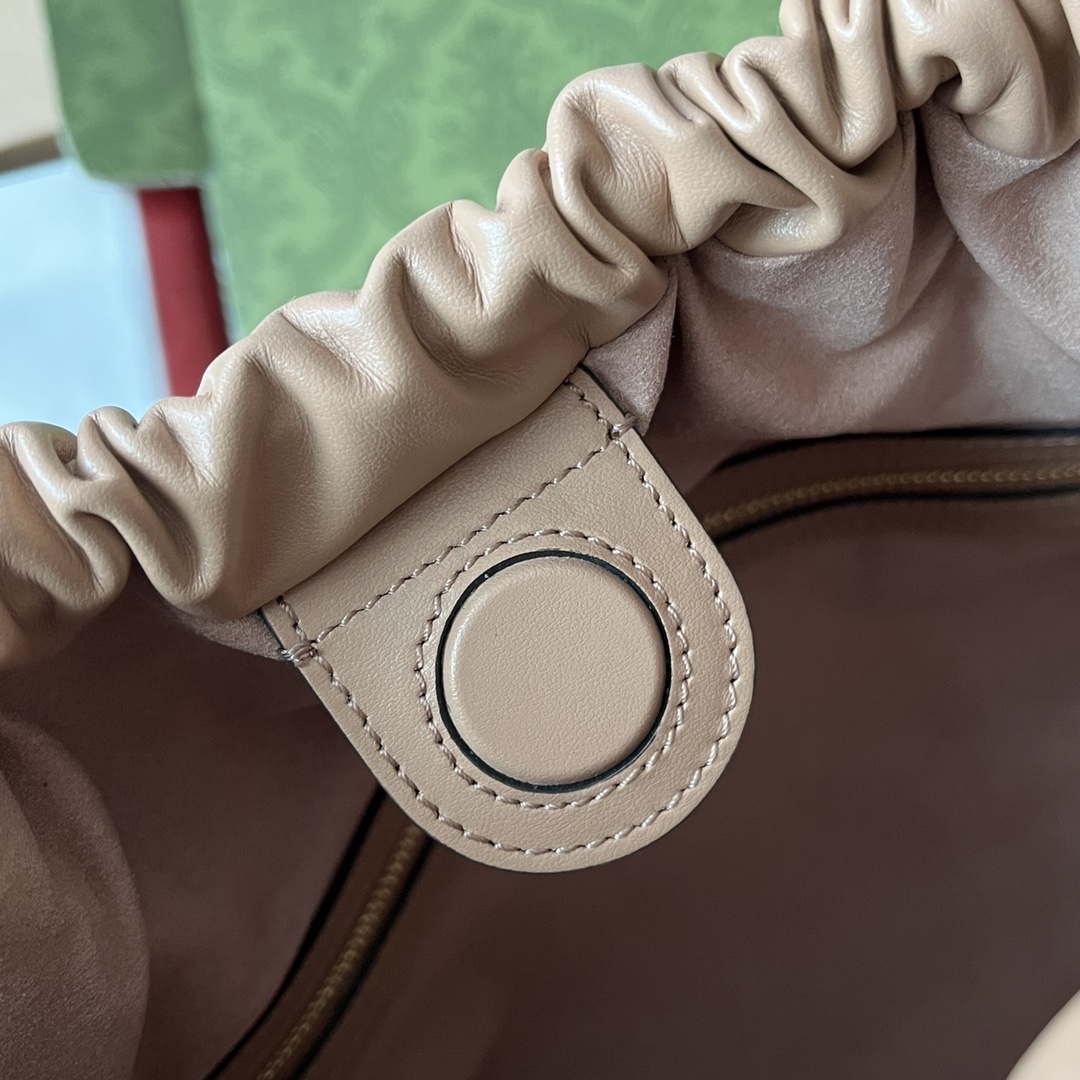 Gucci 746210 Gucci Deco medium tote bag in Apricot leather