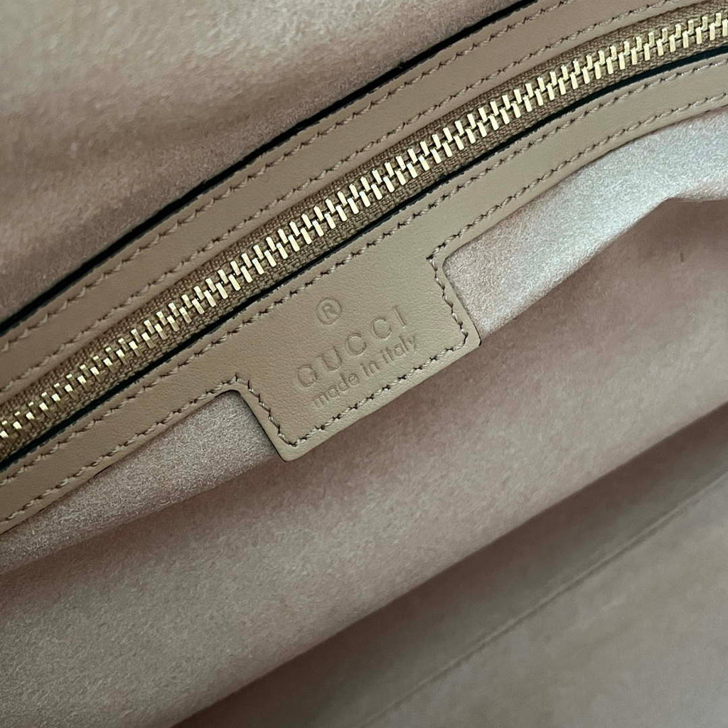 Gucci 746210 Gucci Deco medium tote bag in Apricot leather
