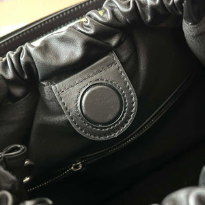Gucci 746210 Gucci Deco medium tote bag in black leather - Default Title - View 6