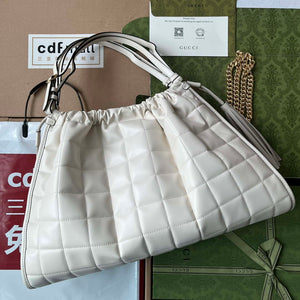 Gucci 746210 Gucci Deco medium tote bag in White Leather - Default Title - View 2