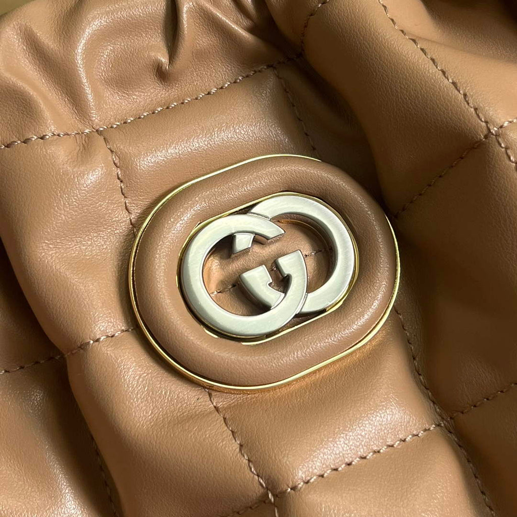 Gucci 746210 Gucci Deco Medium Tote Bag Rose beige