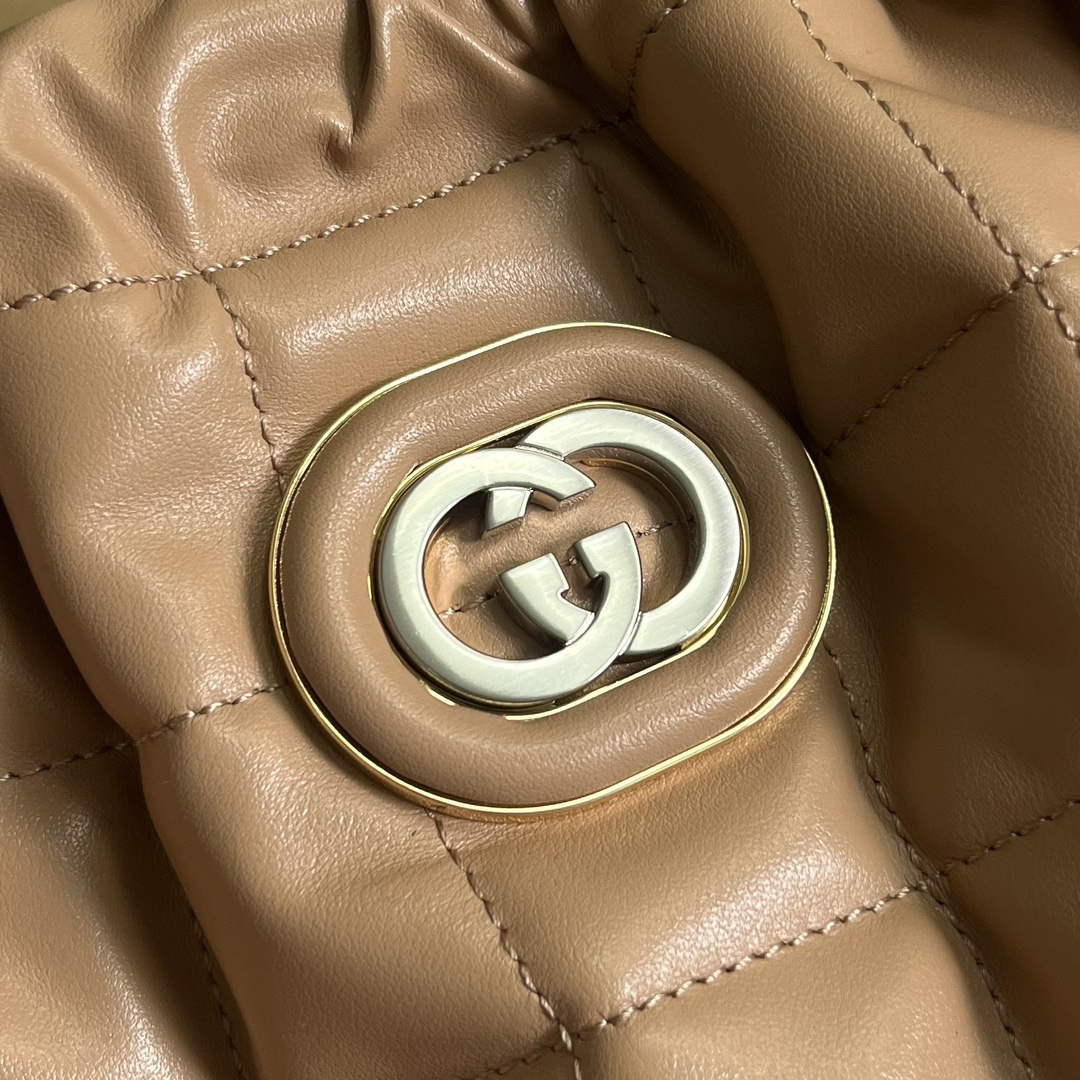 Gucci 746210 Gucci Deco Medium Tote Bag Rose beige - Default Title - View 5