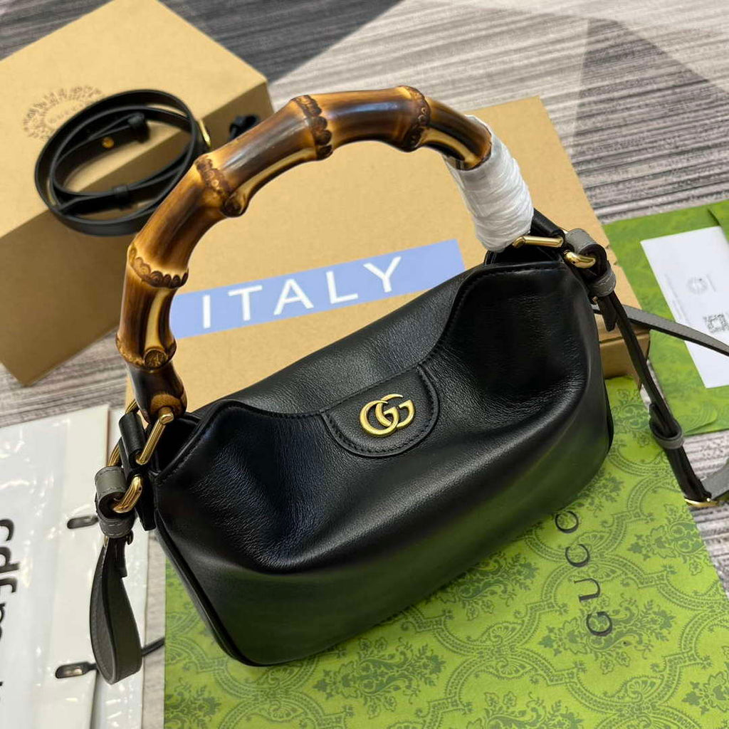 Gucci 746251 Gucci Diana Small Shoulder Bag Black