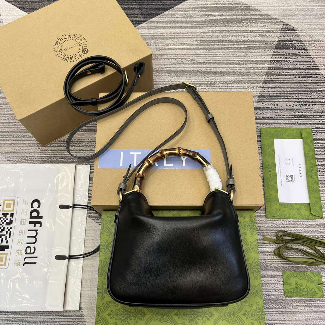 Gucci 746251 Gucci Diana Small Shoulder Bag Black - Default Title - View 7