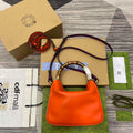 Gucci 746251 Gucci Diana Small Shoulder Bag Orange