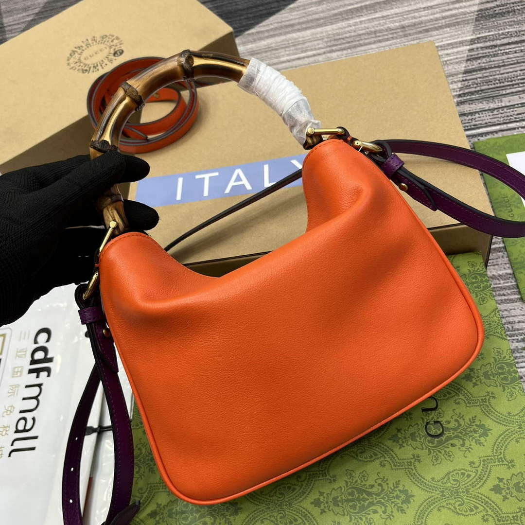 Gucci 746251 Gucci Diana Small Shoulder Bag Orange - Default Title - View 4