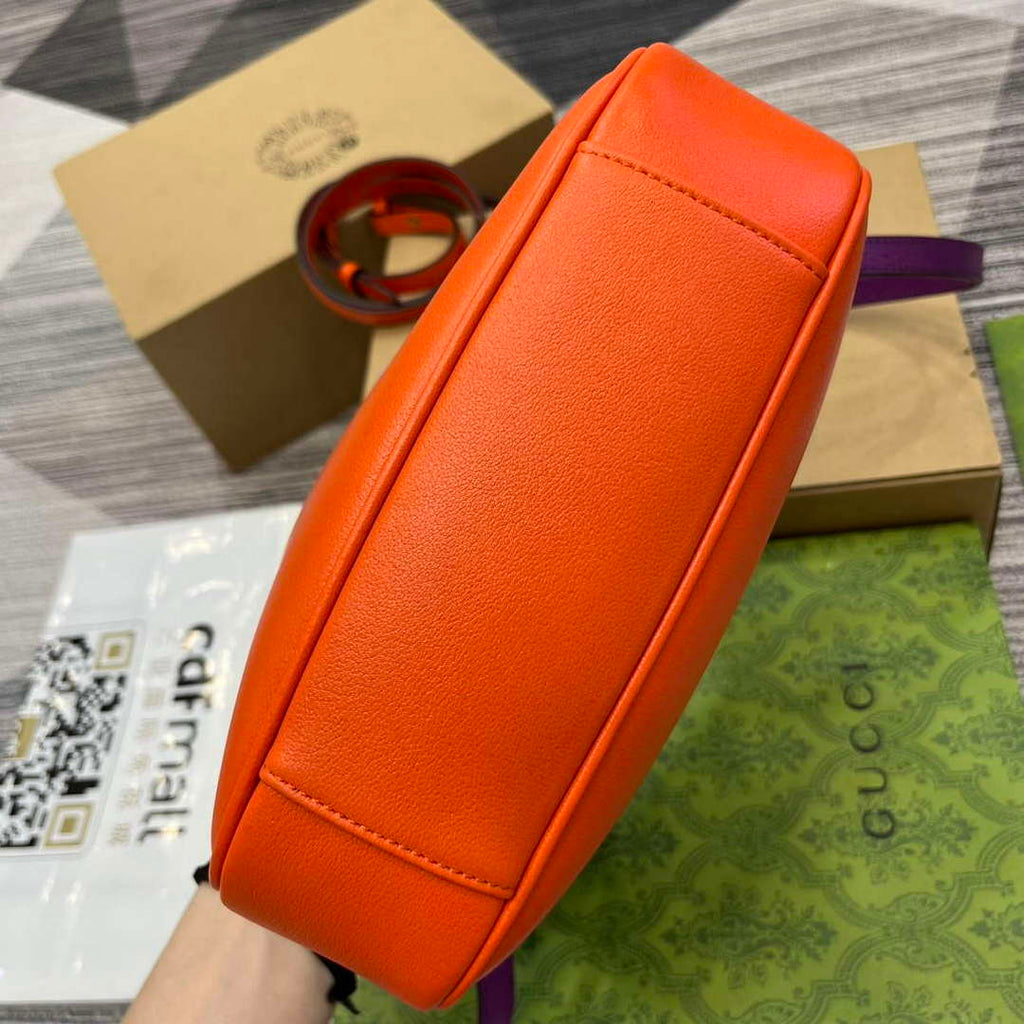 Gucci 746251 Gucci Diana Small Shoulder Bag Orange