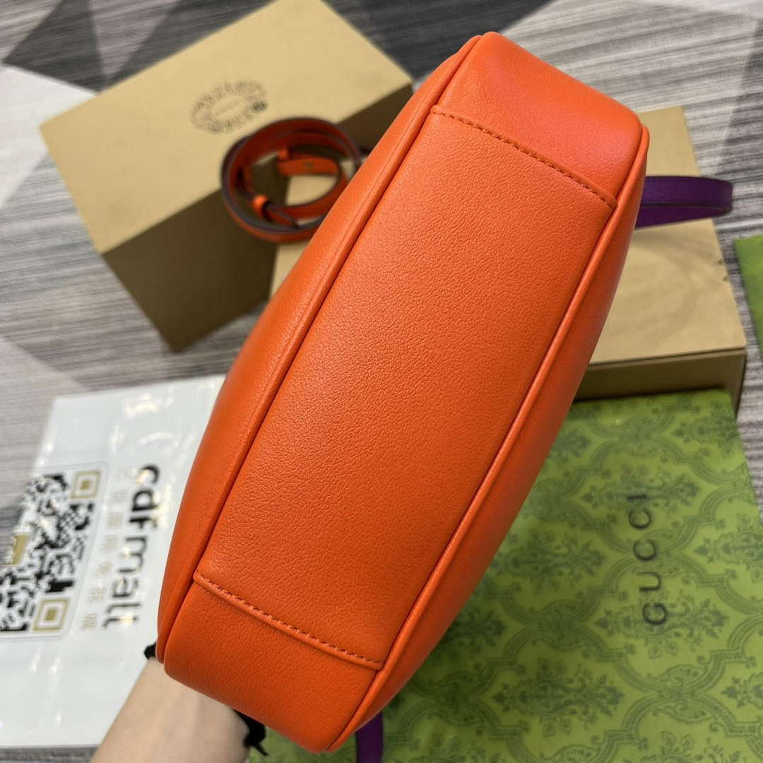 Gucci 746251 Gucci Diana Small Shoulder Bag Orange