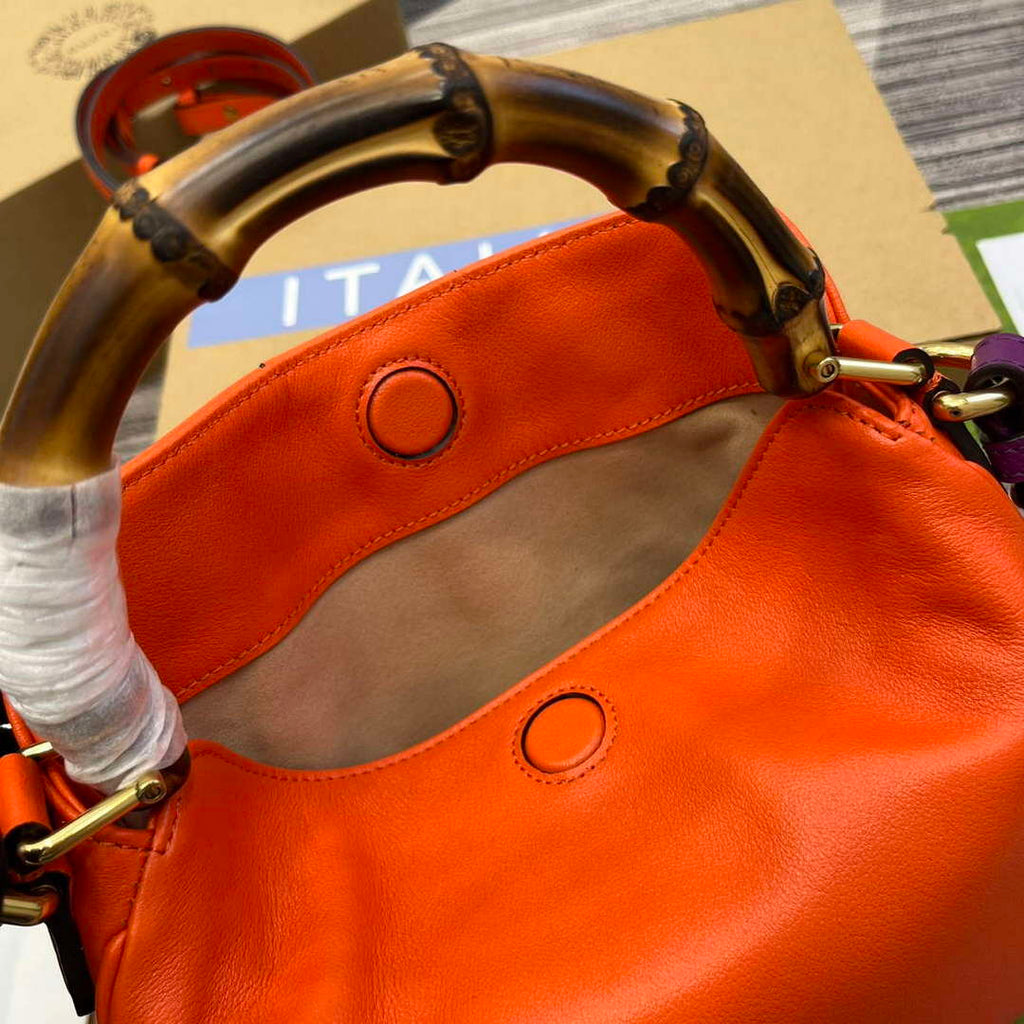 Gucci 746251 Gucci Diana Small Shoulder Bag Orange