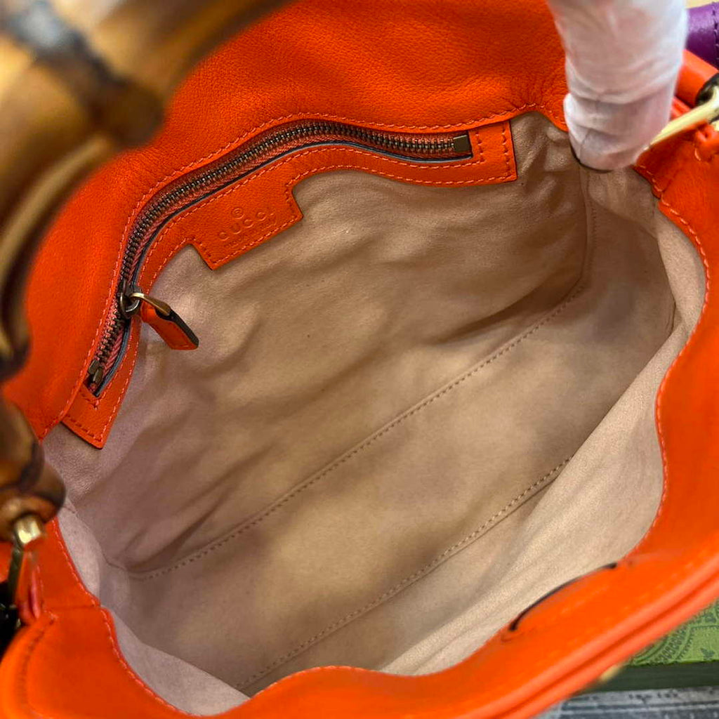 Gucci 746251 Gucci Diana Small Shoulder Bag Orange