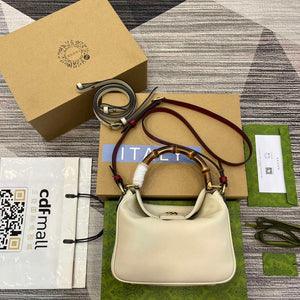 Gucci 746251 Gucci Diana Small Shoulder Bag White - Default Title - View 2