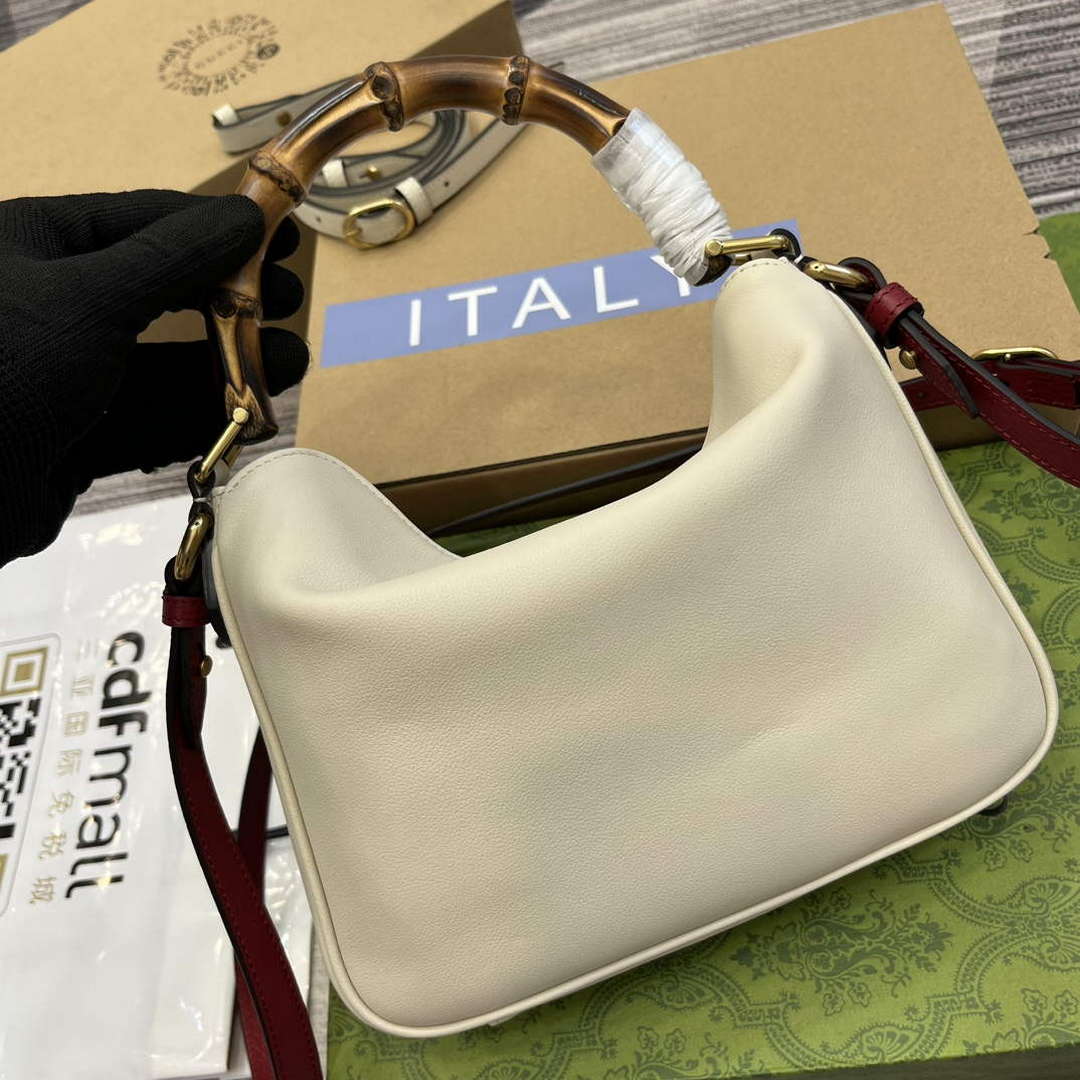 Gucci 746251 Gucci Diana Small Shoulder Bag White