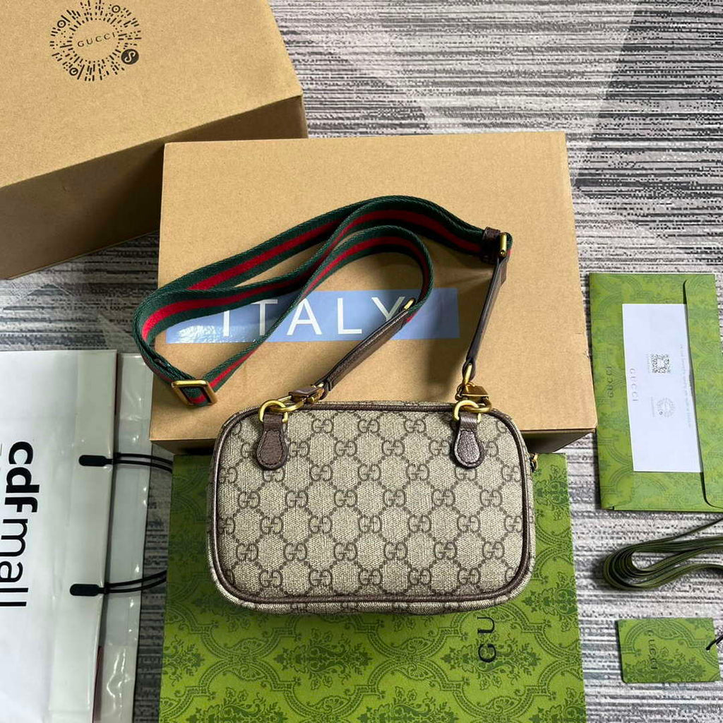 Gucci 746308 Ophidia GG Mini Bag Brown