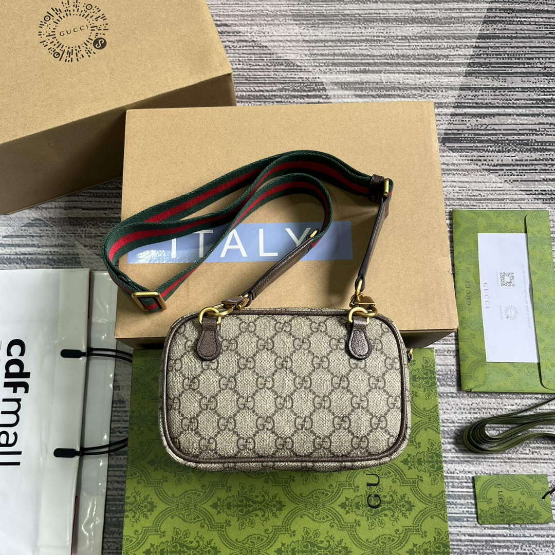 Gucci 746308 Ophidia GG Mini Bag Brown