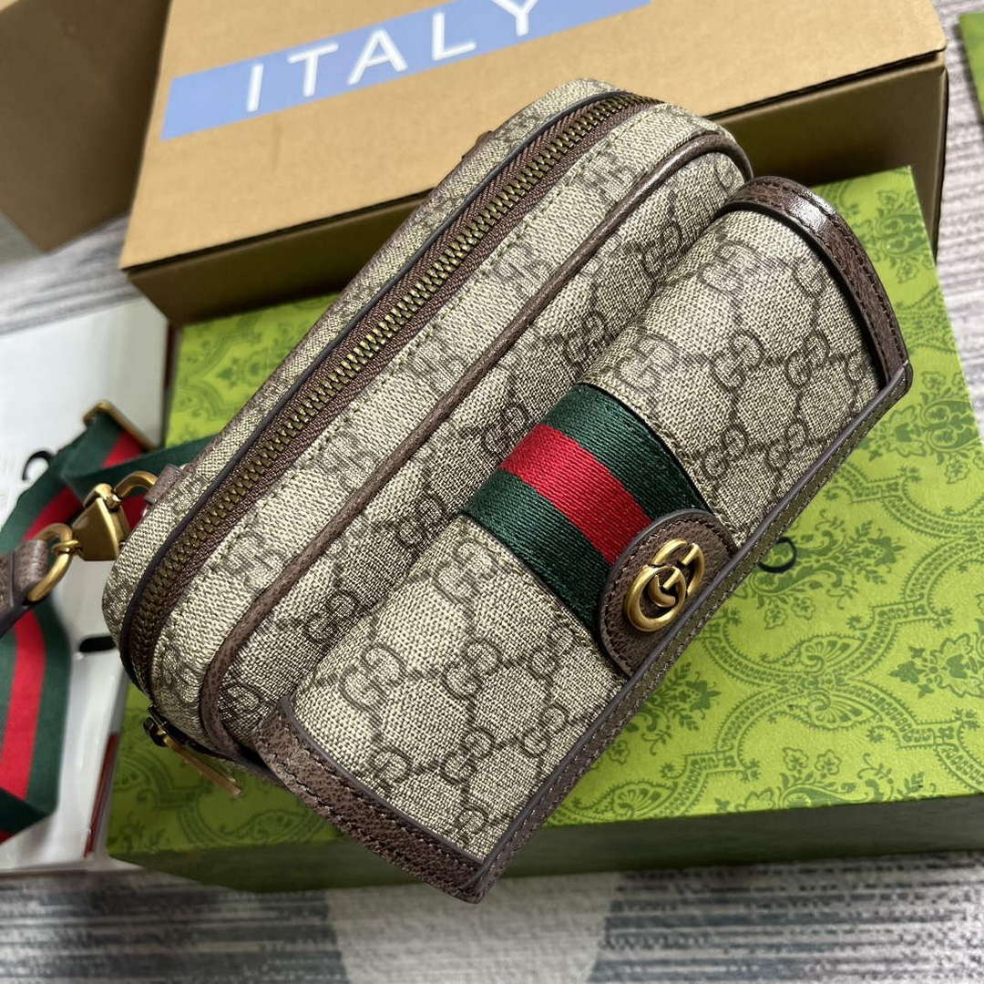 Gucci 746308 Ophidia GG Mini Bag Brown