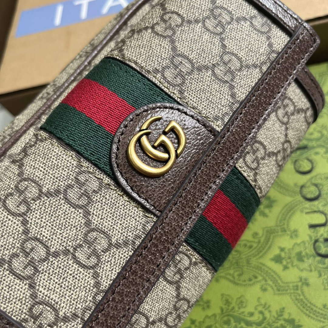 Gucci 746308 Ophidia GG Mini Bag Brown - Default Title - View 7