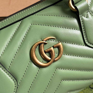 Gucci 746319 GG Marmont Small Top Handle Bag Green - Default Title - View 5