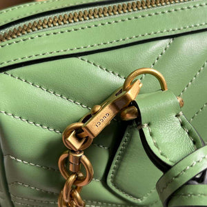 Gucci 746319 GG Marmont Small Top Handle Bag Green - Default Title - View 8