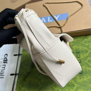 Gucci 746433 GG Marmont Mini Bucket Bag White - Default Title - View 9