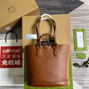 Gucci 750394 Gucci Diana Medium Tote Bag Cuir leather - Default Title - View 1