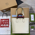 Gucci 750394 Gucci Diana Medium Tote Bag White leather - Default Title - View 1