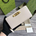Gucci 750458 Zip wallet with Interlocking G python bow White - Default Title - View 1