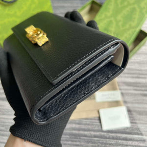 Gucci 750461 Wallet With Interlocking G Python Bow Black - Default Title - View 5