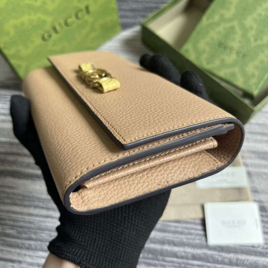 Gucci 750461 Wallet With Interlocking G Python Bow Rose beige - Default Title - View 5