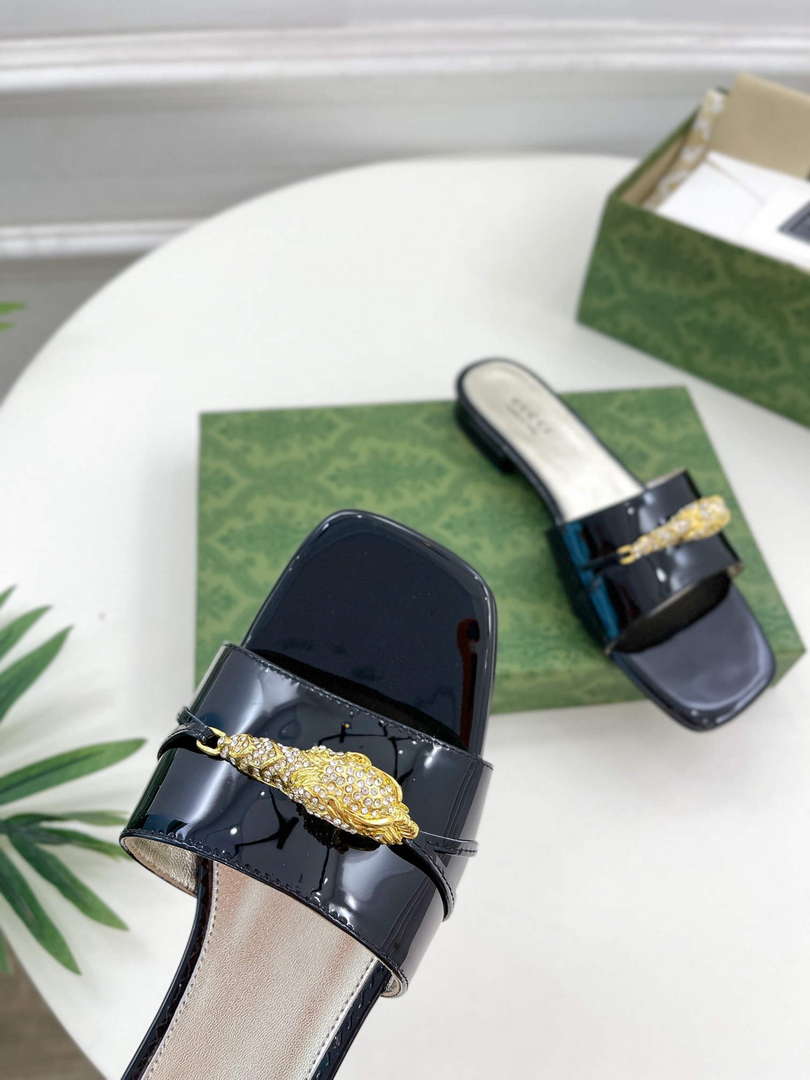 Gucci 750509 Women's Slide Sandal With Hardware G38283 - US 4=Euro 35 - View 7