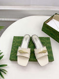 Gucci 750509 Women's Slide Sandal With Hardware G38284