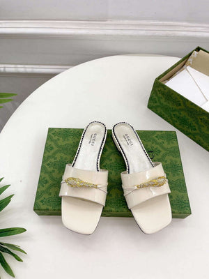 Gucci 750509 Women's Slide Sandal With Hardware G38284 - US 4=Euro 35 - View 1