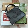 Gucci 751516 Blondie Medium Tote bag in black leather - Default Title - View 1