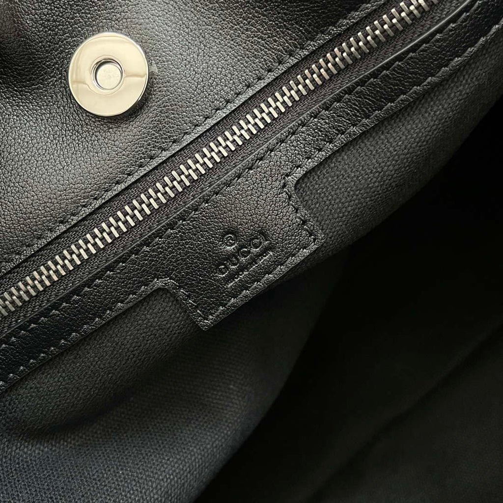 Gucci 751516 Blondie Medium Tote bag in black leather