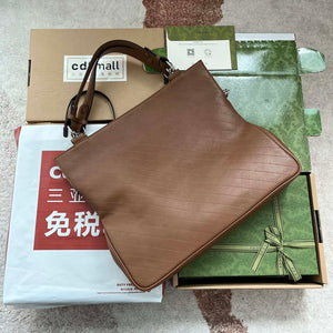 Gucci 751516 Blondie Medium Tote bag in Brown leather - Default Title - View 2