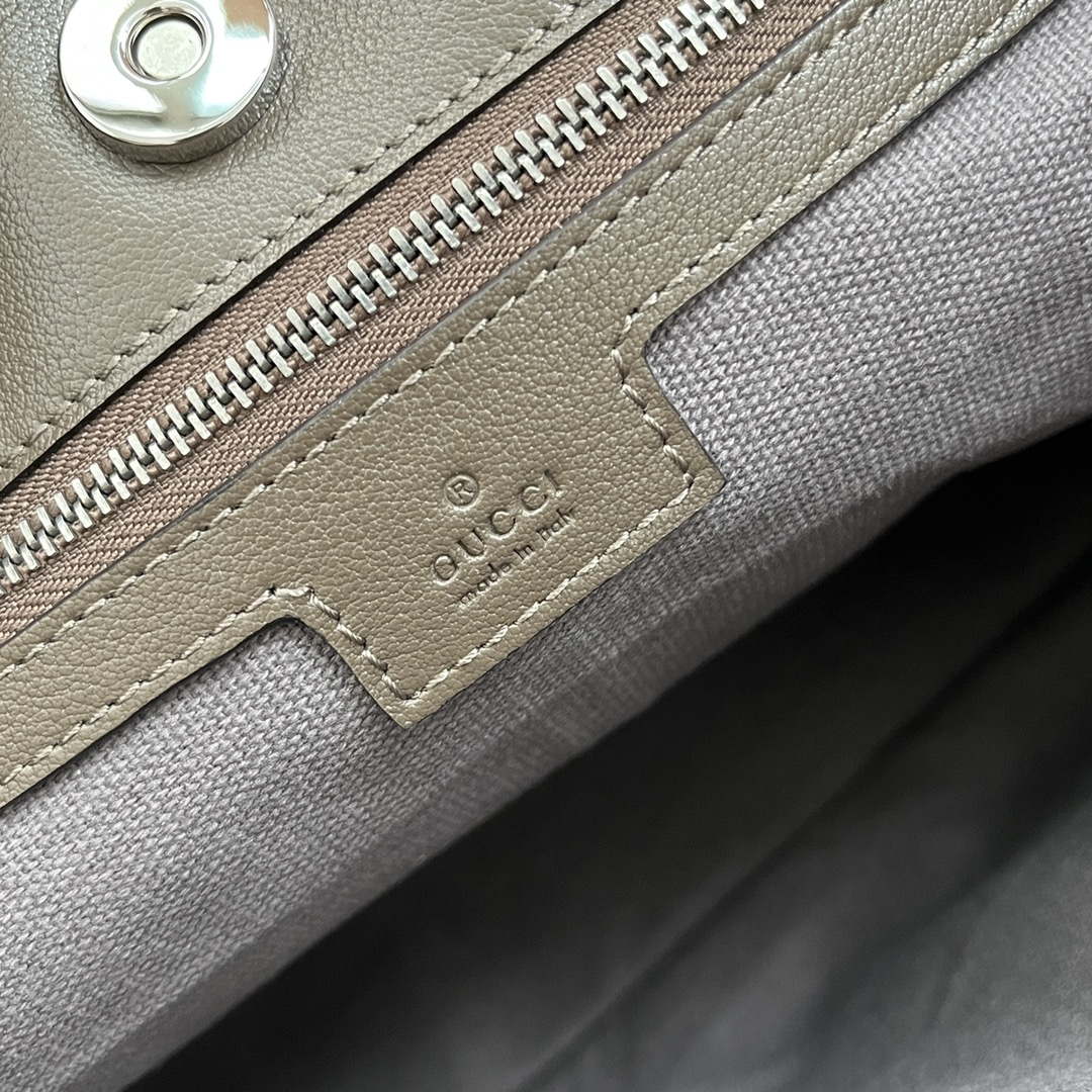 Gucci 751516 Blondie Medium Tote bag in Drak Green leather - Default Title - View 9