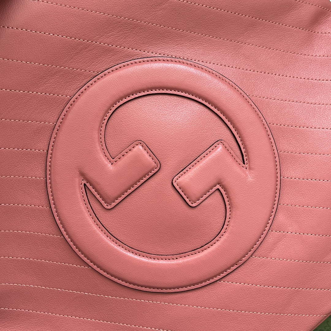 Gucci 751516 Blondie Medium Tote bag in Pink leather - Default Title - View 6