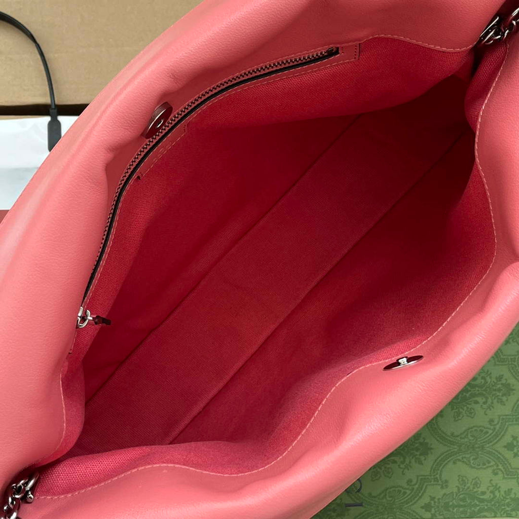 Gucci 751516 Blondie Medium Tote bag in Pink leather