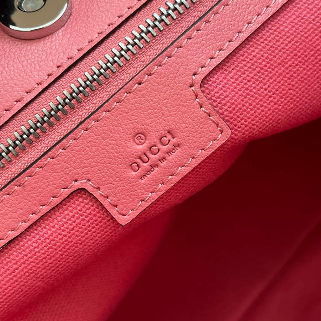 Gucci 751516 Blondie Medium Tote bag in Pink leather