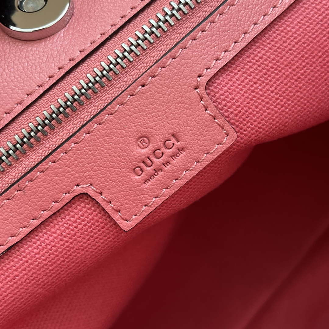 Gucci 751516 Blondie Medium Tote bag in Pink leather - Default Title - View 9