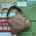 Gucci 751518 GG Blondie Small Tote Bag in Brown leather - Default Title - View 1