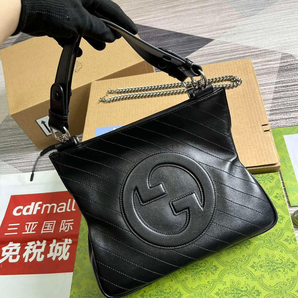 Gucci 751518 Gucci Blondie Small Tote Bag Black
