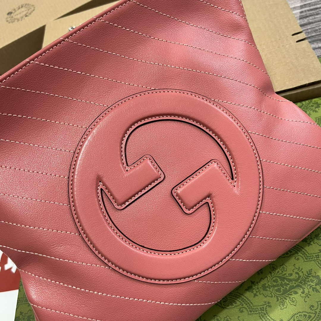 Gucci 751518 Gucci Blondie Small Tote Bag Rose pink - Default Title - View 5