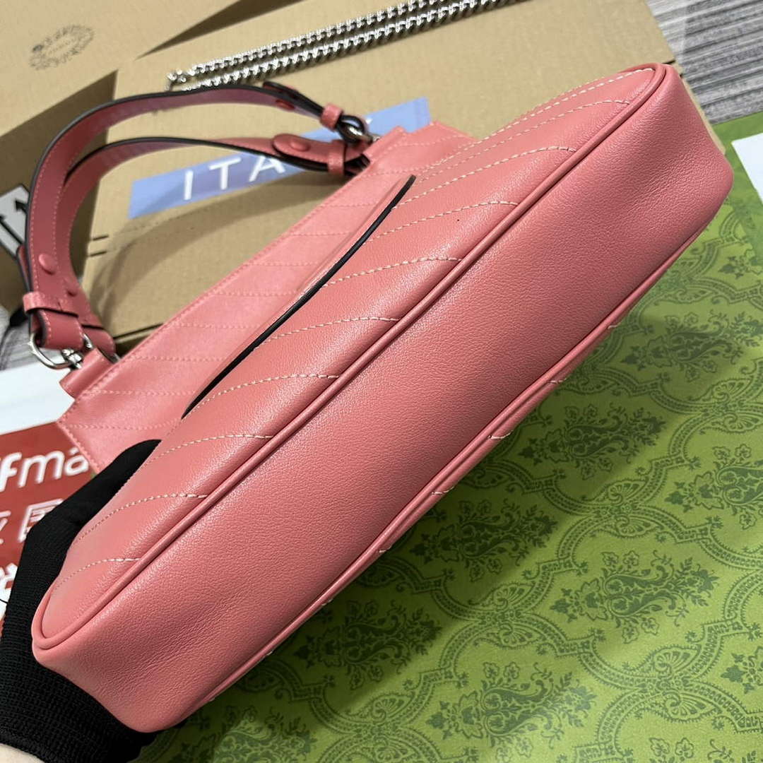 Gucci 751518 Gucci Blondie Small Tote Bag Rose pink - Default Title - View 6