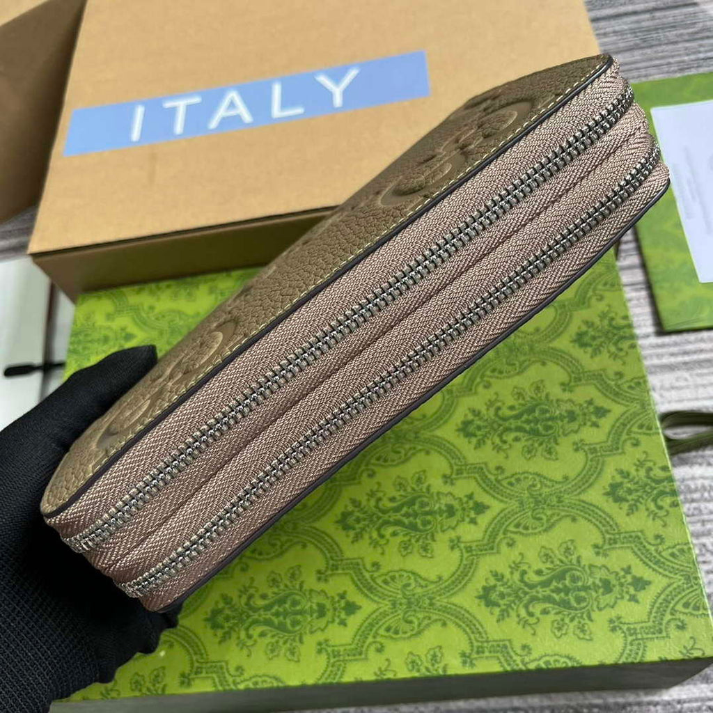 Gucci 751760 Jumbo GG Travel Document Case Grey