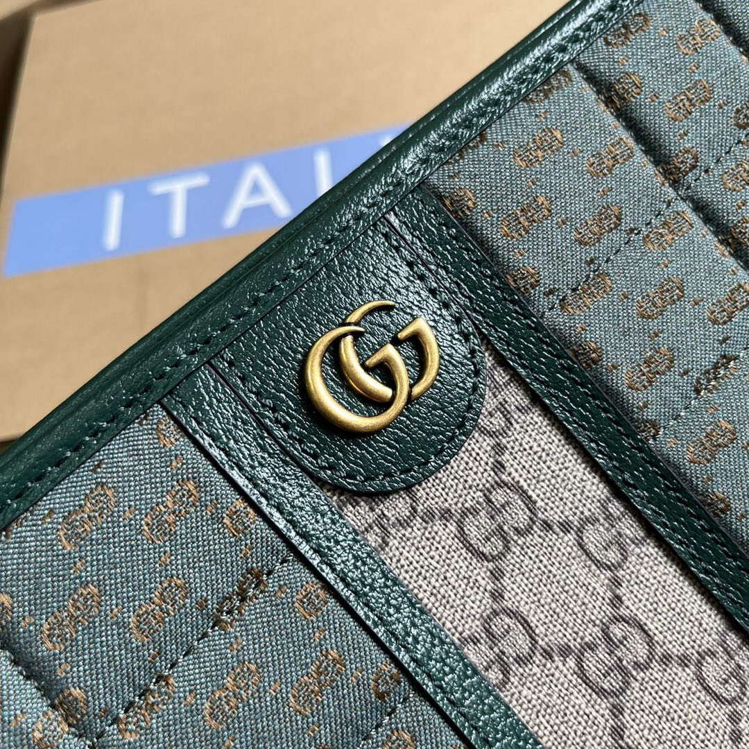 Gucci 751912 Mini GG Canvas Pouch Green - Default Title - View 5