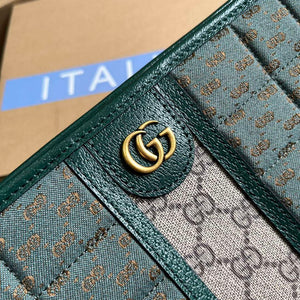Gucci 751912 Mini GG Canvas Pouch Green - Default Title - View 5